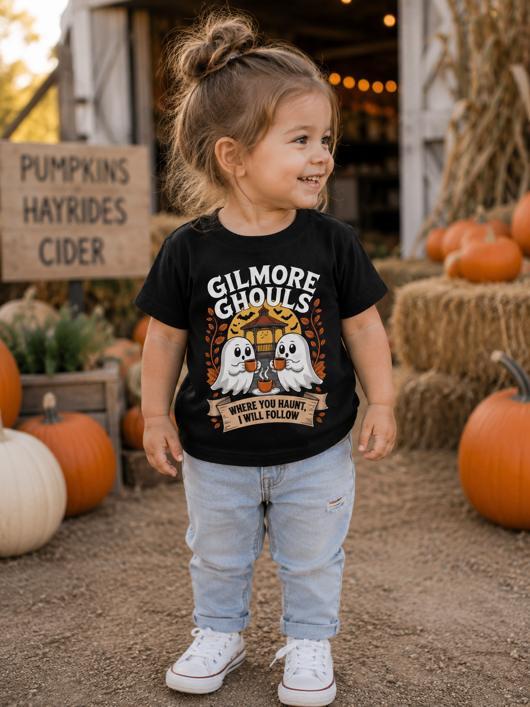 "Gilmore Ghouls" Toddler Tee