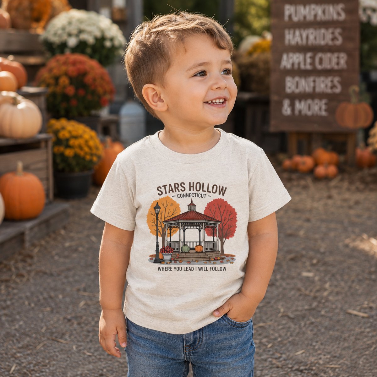 Stars Hollow Gazebo Graphic Toddler Tee