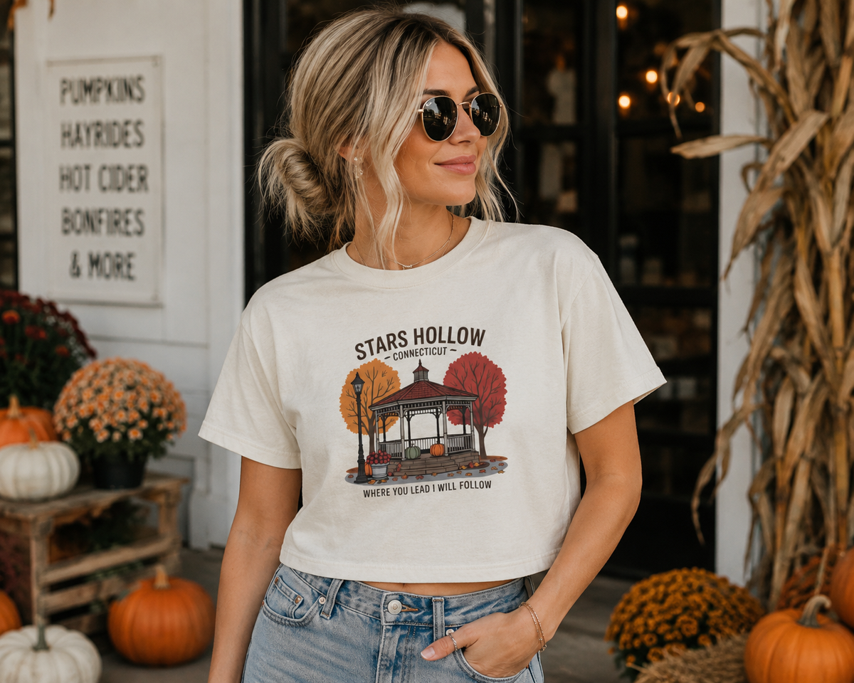 Stars Hollow Gazebo Tee — Women's Boxy Crop