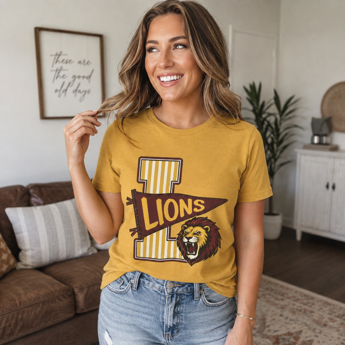 Lions Varsity Letterman Tee