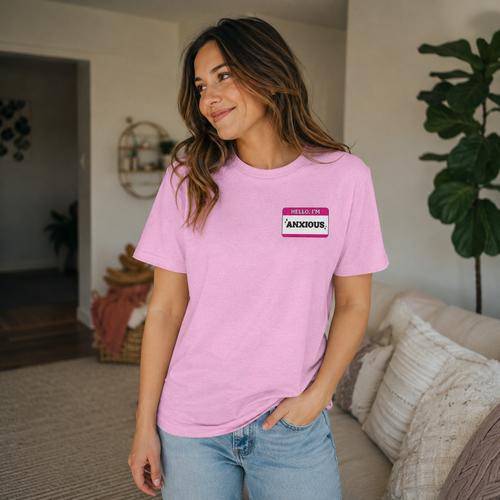 'Hello I'm Anxious' Graphic T‑Shirt