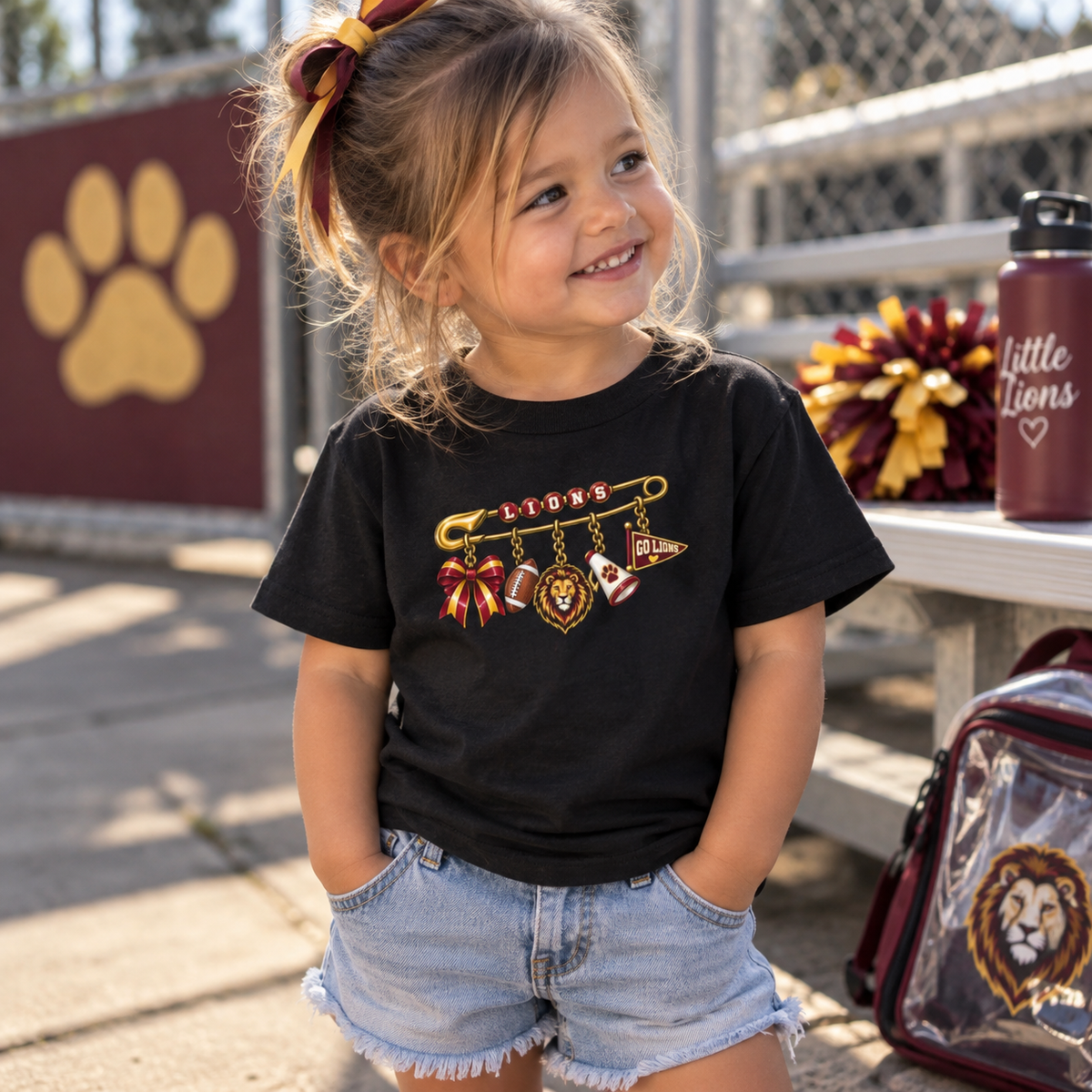 School Spirit Charms Toddler Tee
