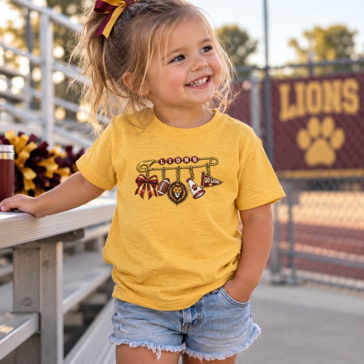 School Spirit Charms Toddler Tee