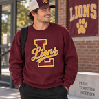 Letterman School Spirit Crewneck Sweatshirt