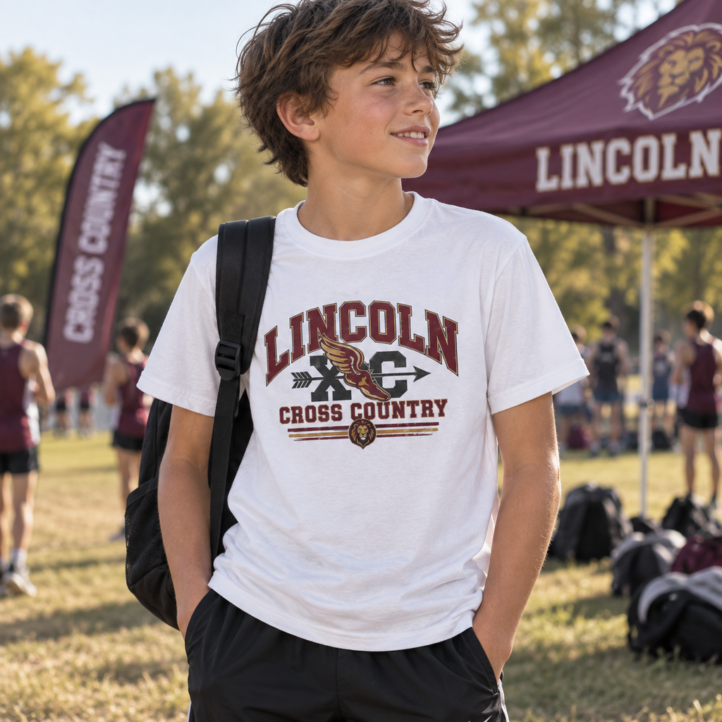 School Spirit Cross Country Youth Tee