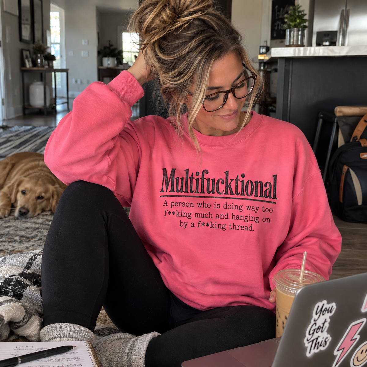 Multifucktional  Crewneck Sweatshirt