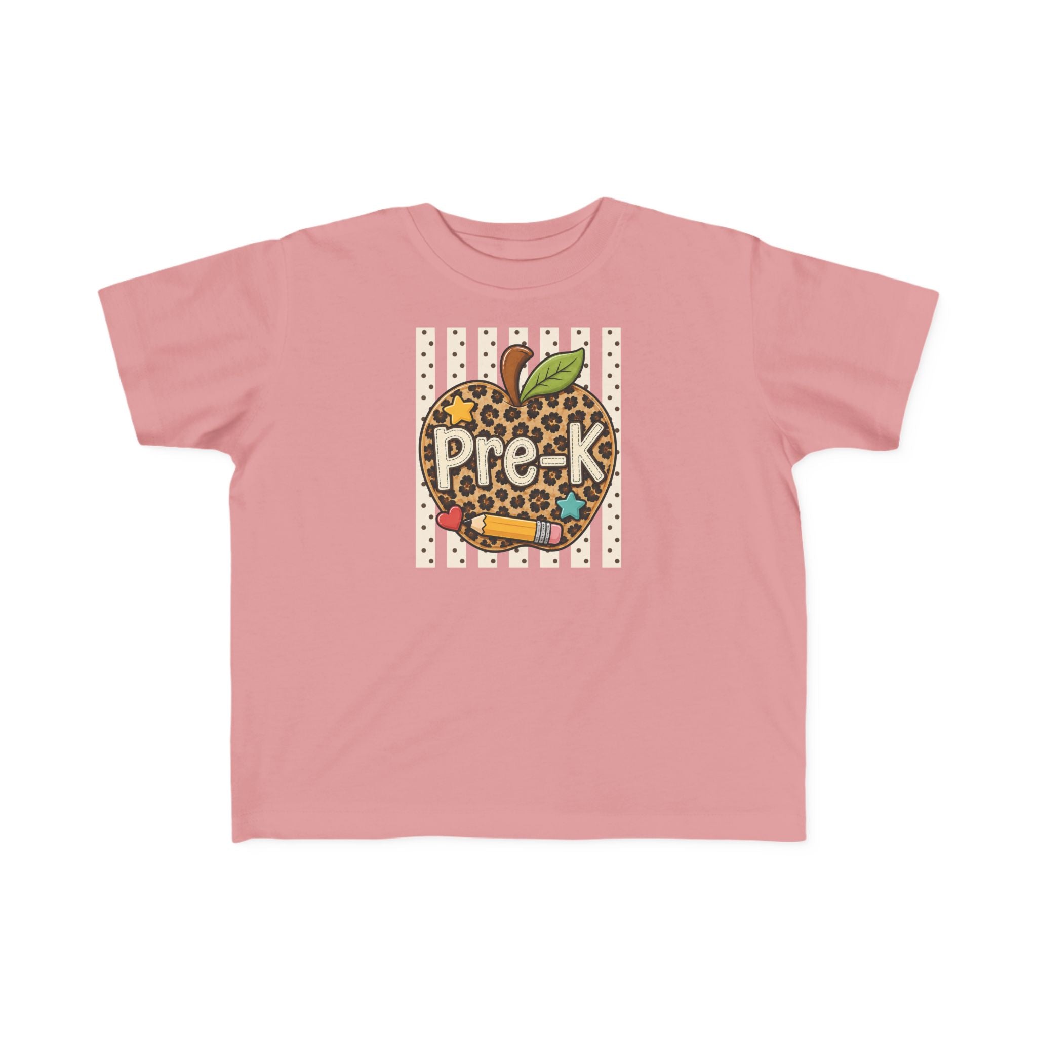 Pre-K Leopard Apple Toddler Tee