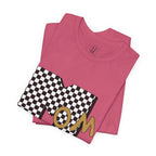 Checkerboard 'Mom' Graphic Tee