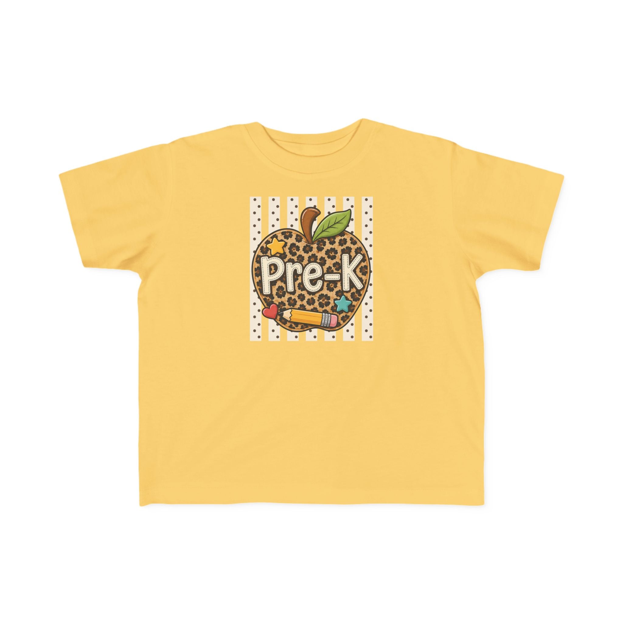 Pre-K Leopard Apple Toddler Tee
