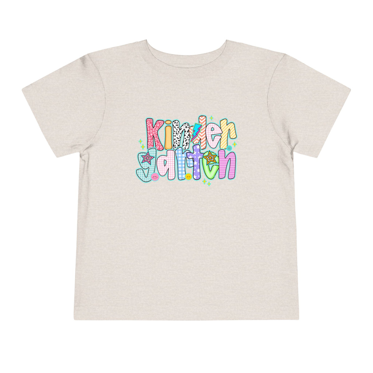 Kindergarten Back To School Doodle Script - Toddler Graphic T-shirt