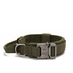 Military-Style Tactical Nylon Dog Collar and Leash Set
