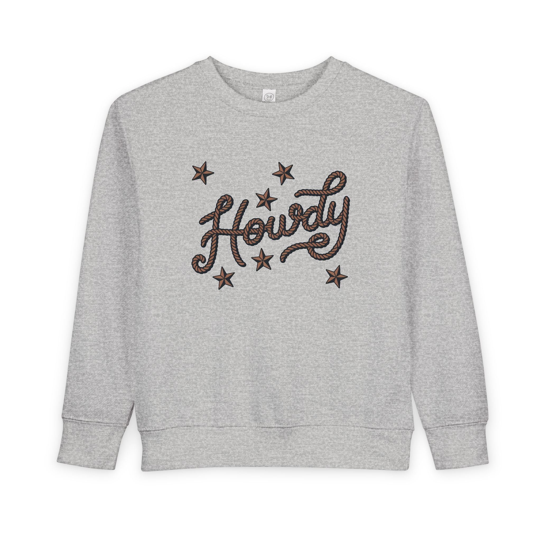 "Howdy" Stars Graphic Pullover for Kids