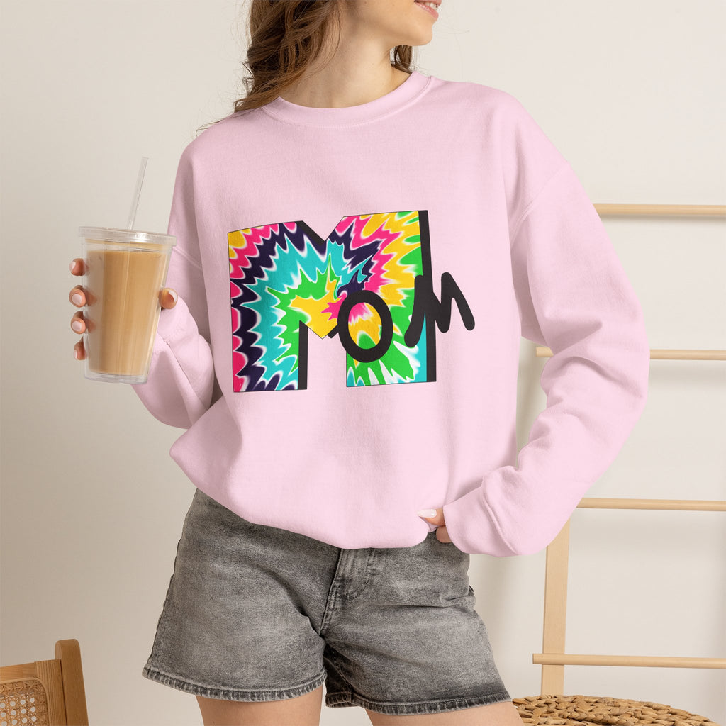 Tie-Dye Mom Crewneck Sweatshirt