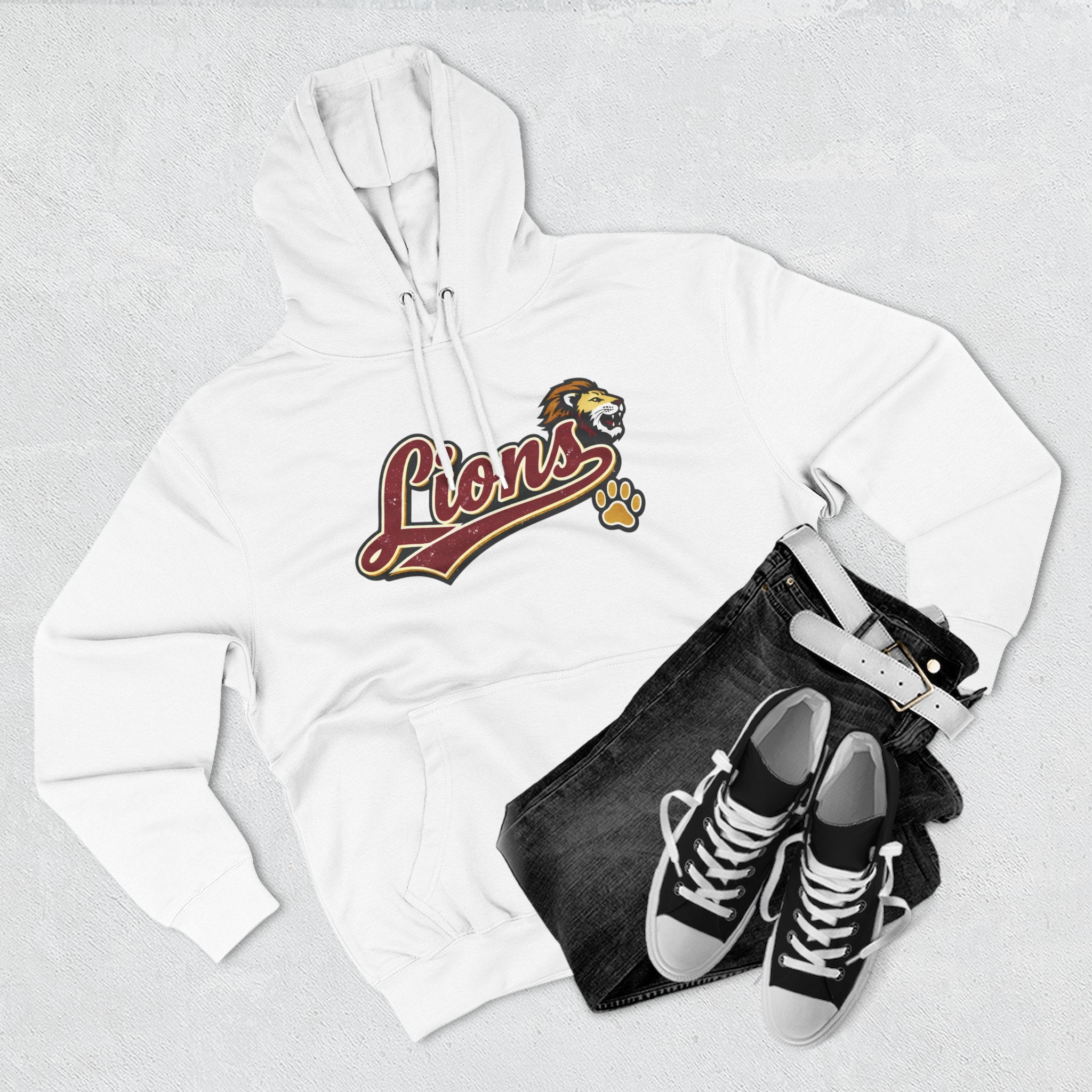 Lions Script Hoodie Unisex