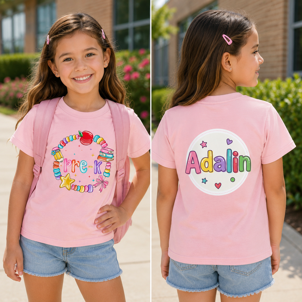Kindergarten Toddler Tee — Personalized Back-to-School Shirt
