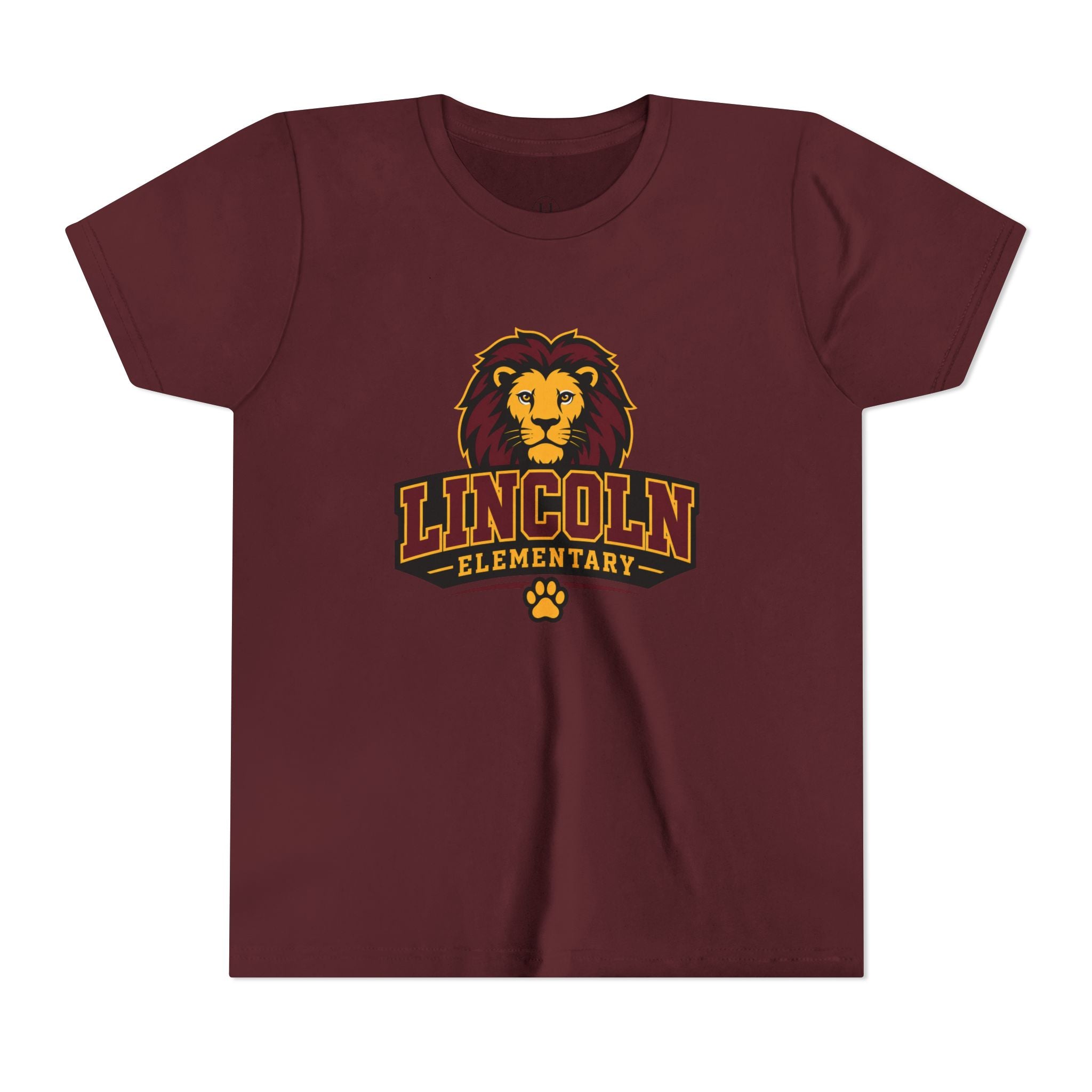 Lion Mascot School Spirit Youth Tee - Customize for your child's school.