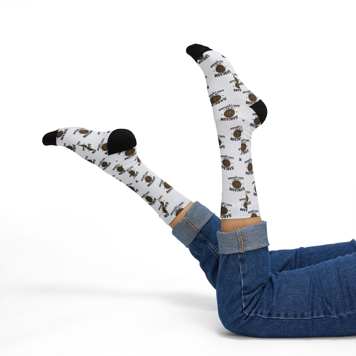 Sarcasm Crew Socks