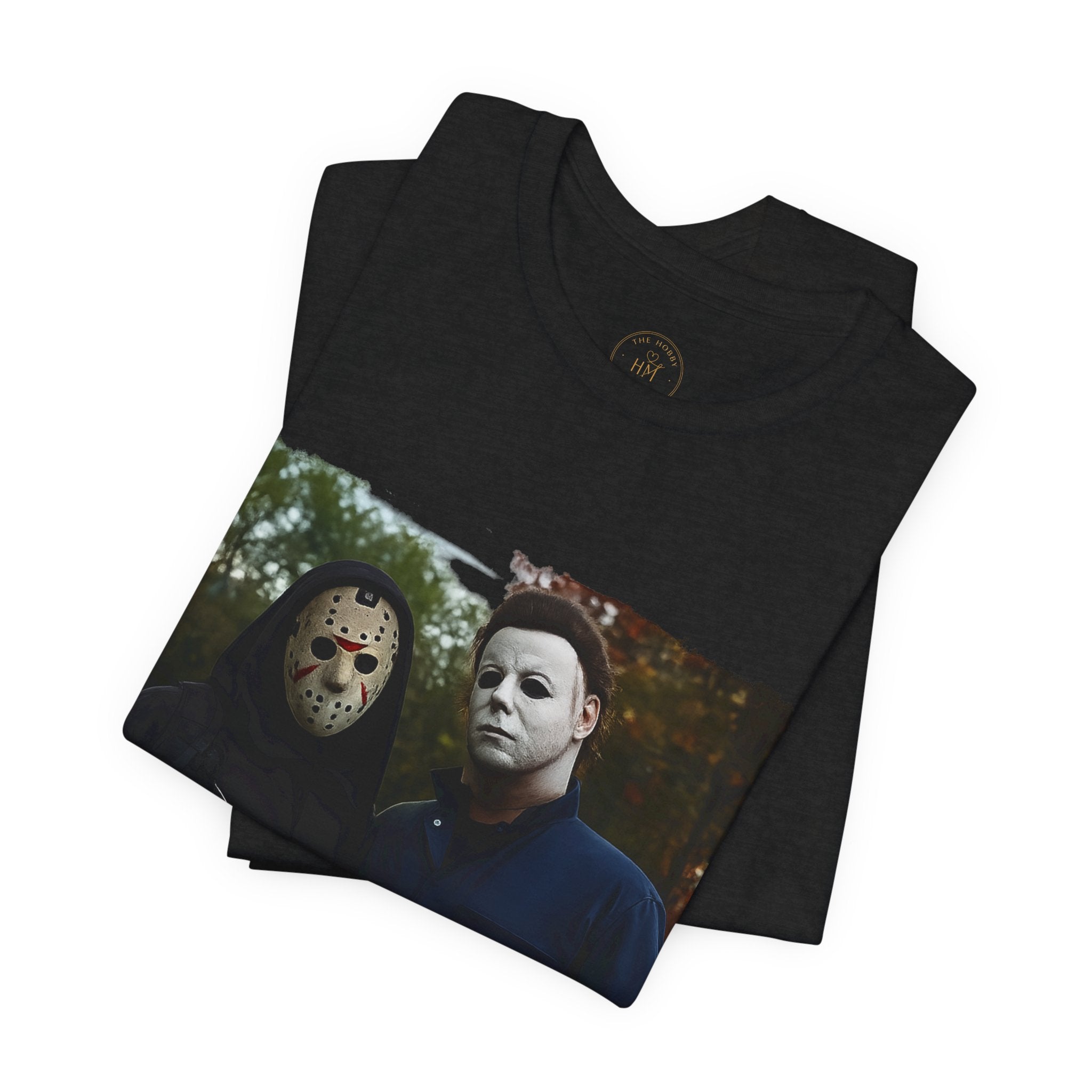 Horror Mask Duo Halloween Graphic Tee