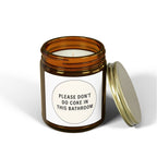 'Please Don't Do Coke in This Bathroom' Novelty Jar Candle