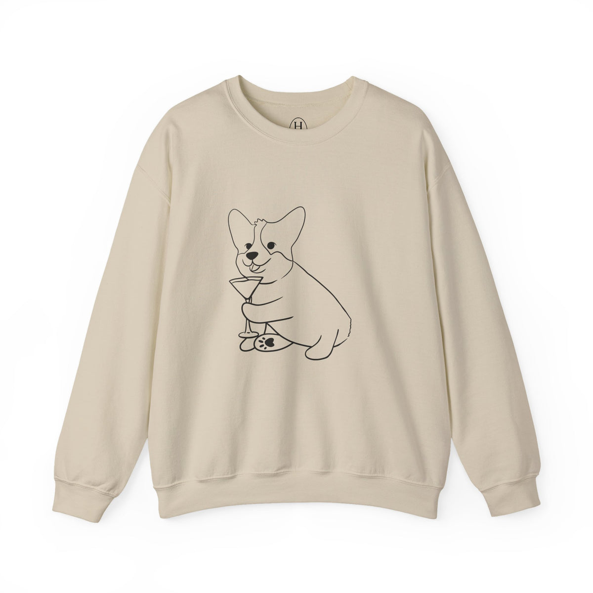 Corgi Cocktail Crewneck Sweatshirt