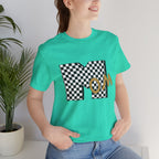 Checkerboard 'Mom' Graphic Tee
