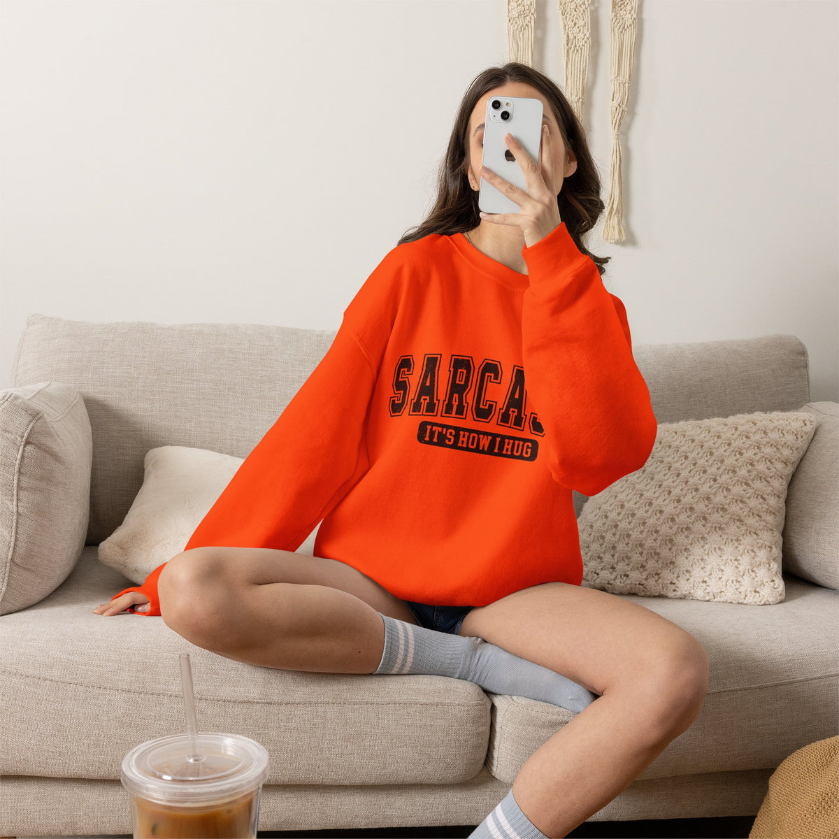 "Sarcasm: It's How I Hug" Graphic Pullover