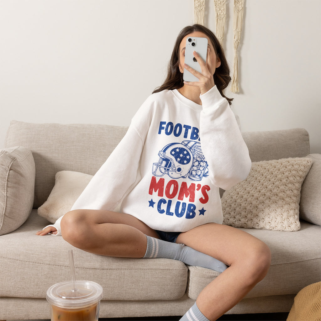 Football Mom's Club Crewneck Sweatshirt
