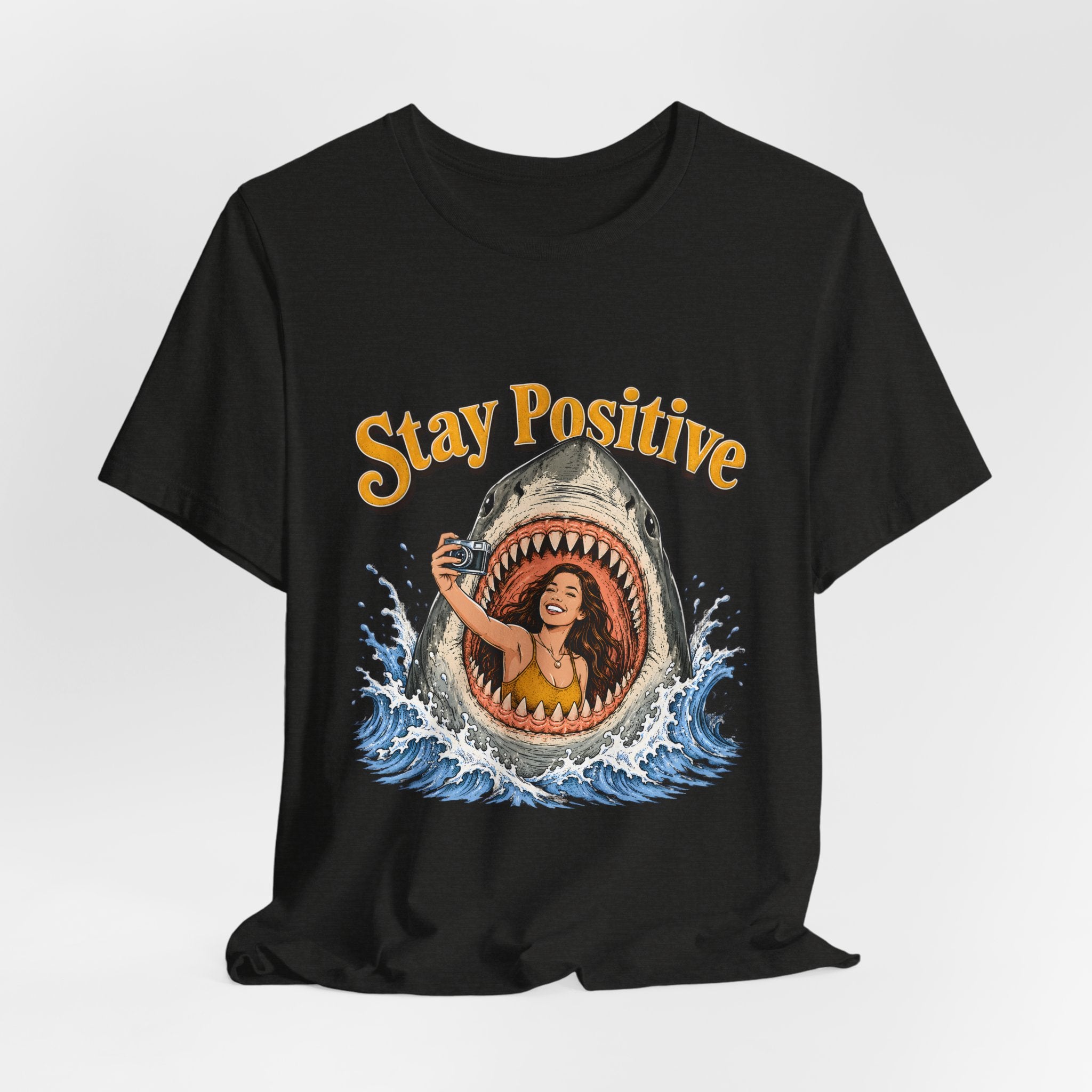 Stay Positive Shark Tee