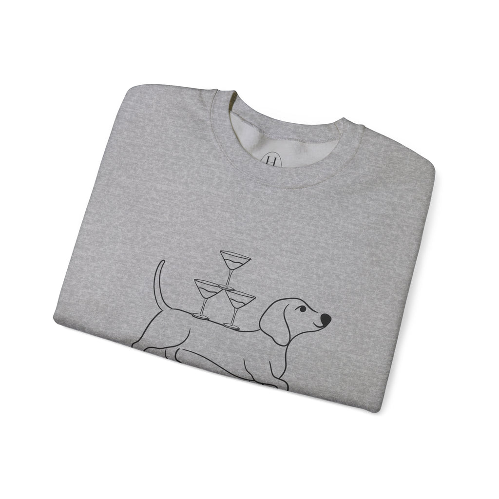 Dachshund Cocktail Crewneck Sweatshirt