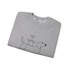 Dachshund Cocktail Crewneck Sweatshirt