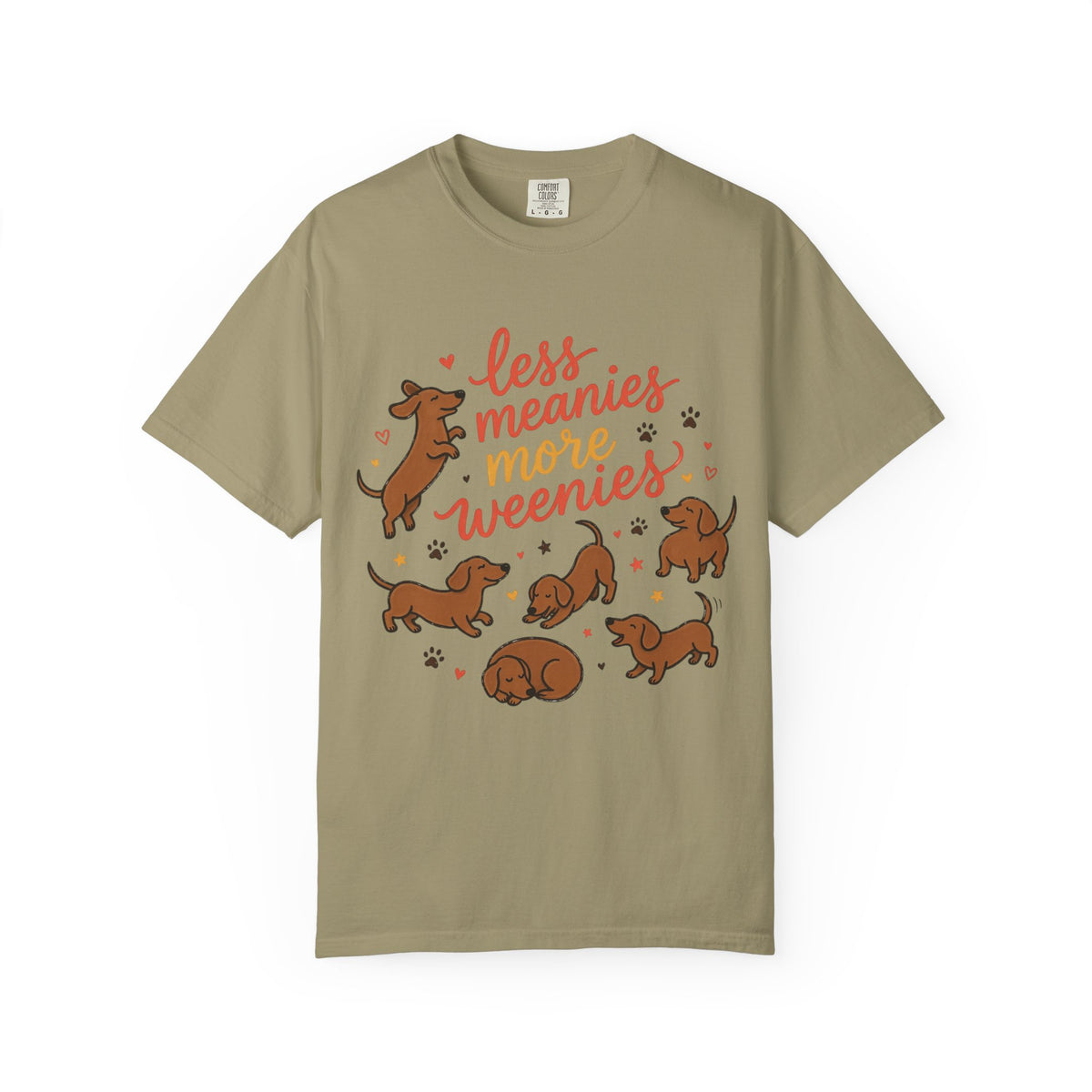 Less Meanies More Weenies Dachshund Graphic T-Shirt