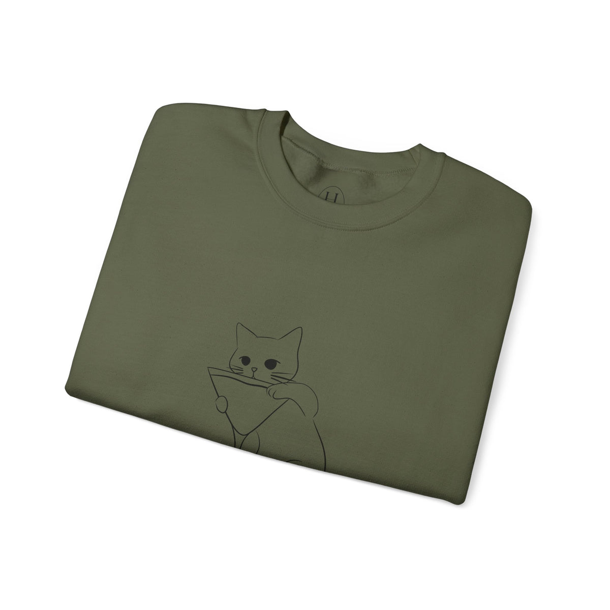 Cat Minimalist Crewneck Sweatshirt