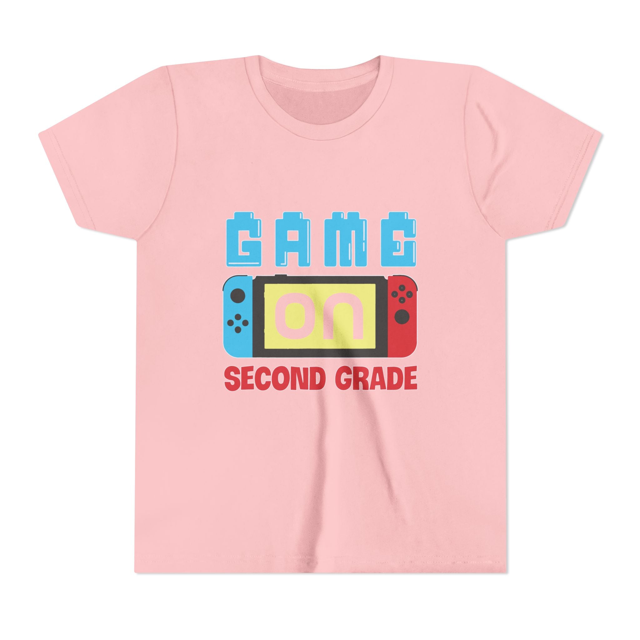 "Game On" Second Grade Gamer Shirt (Custom Name)
