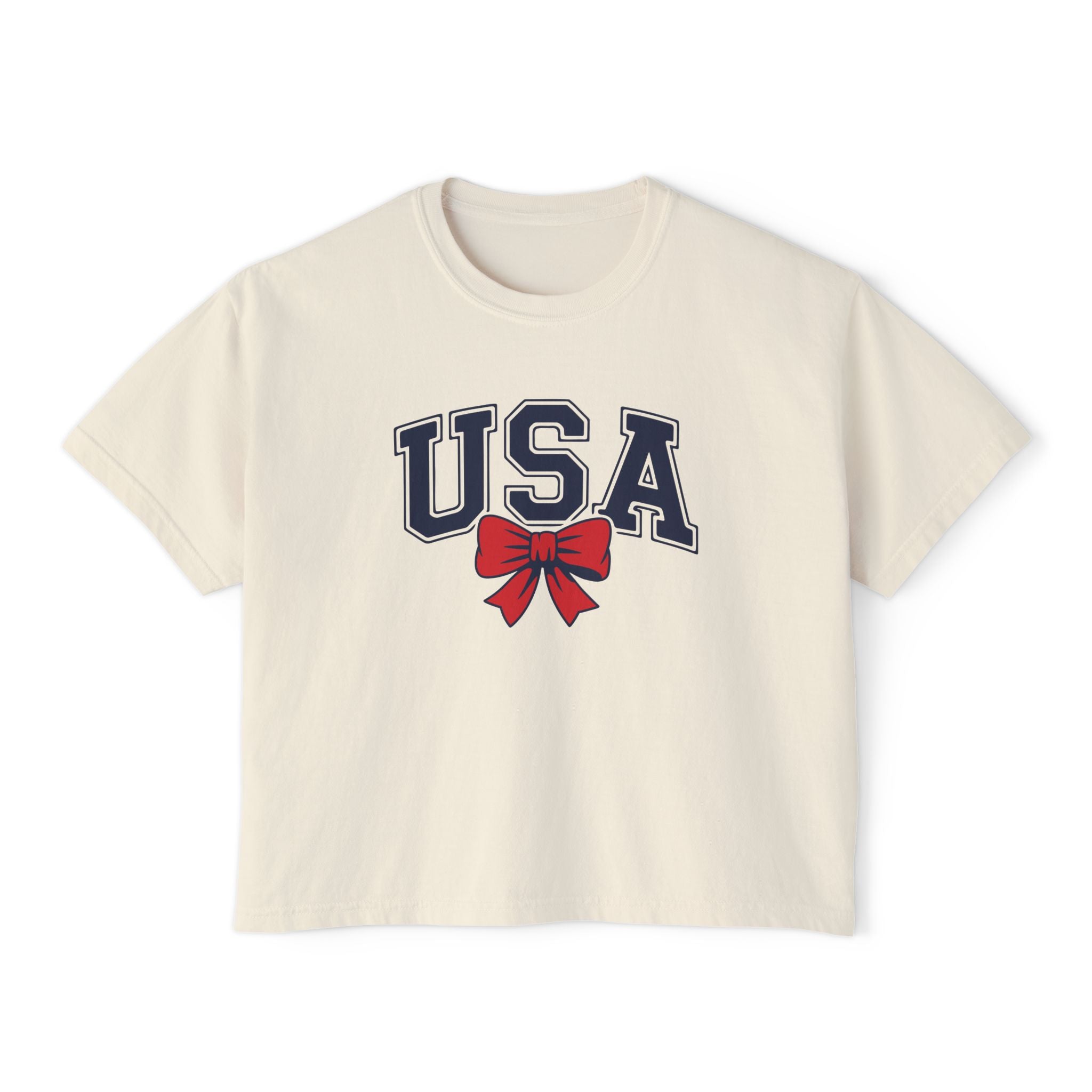 USA Patriotic Crop T-Shirt