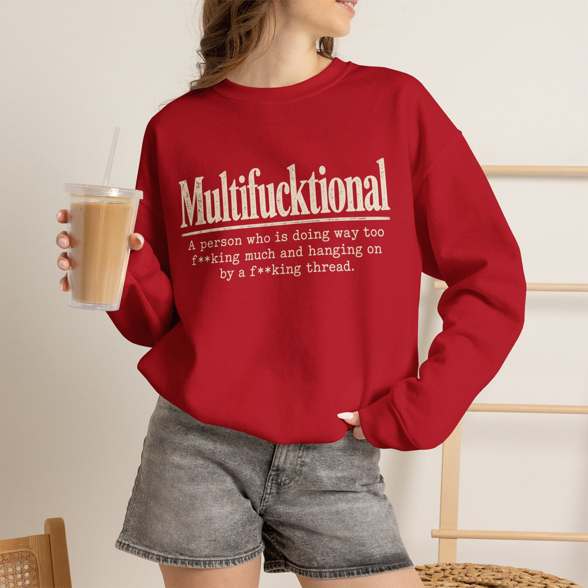 Multifucktional  Crewneck Sweatshirt