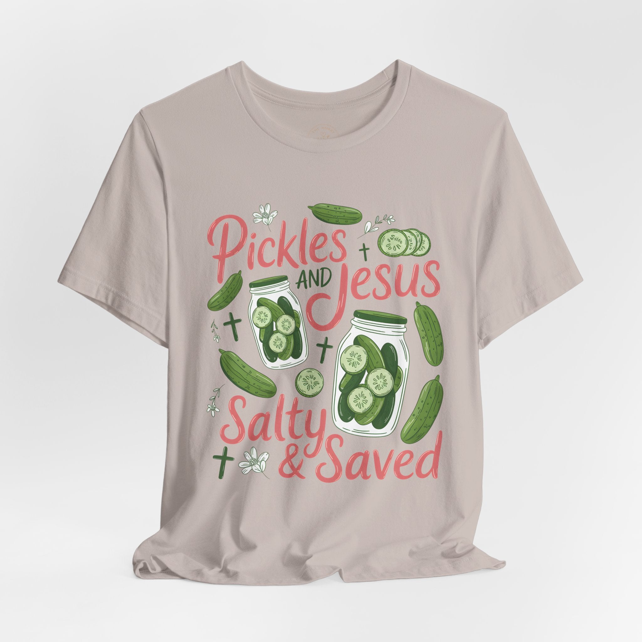 Pickles and Jesus Salty & Saved T-Shirt