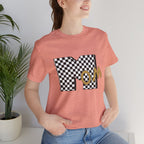 Checkerboard 'Mom' Graphic Tee