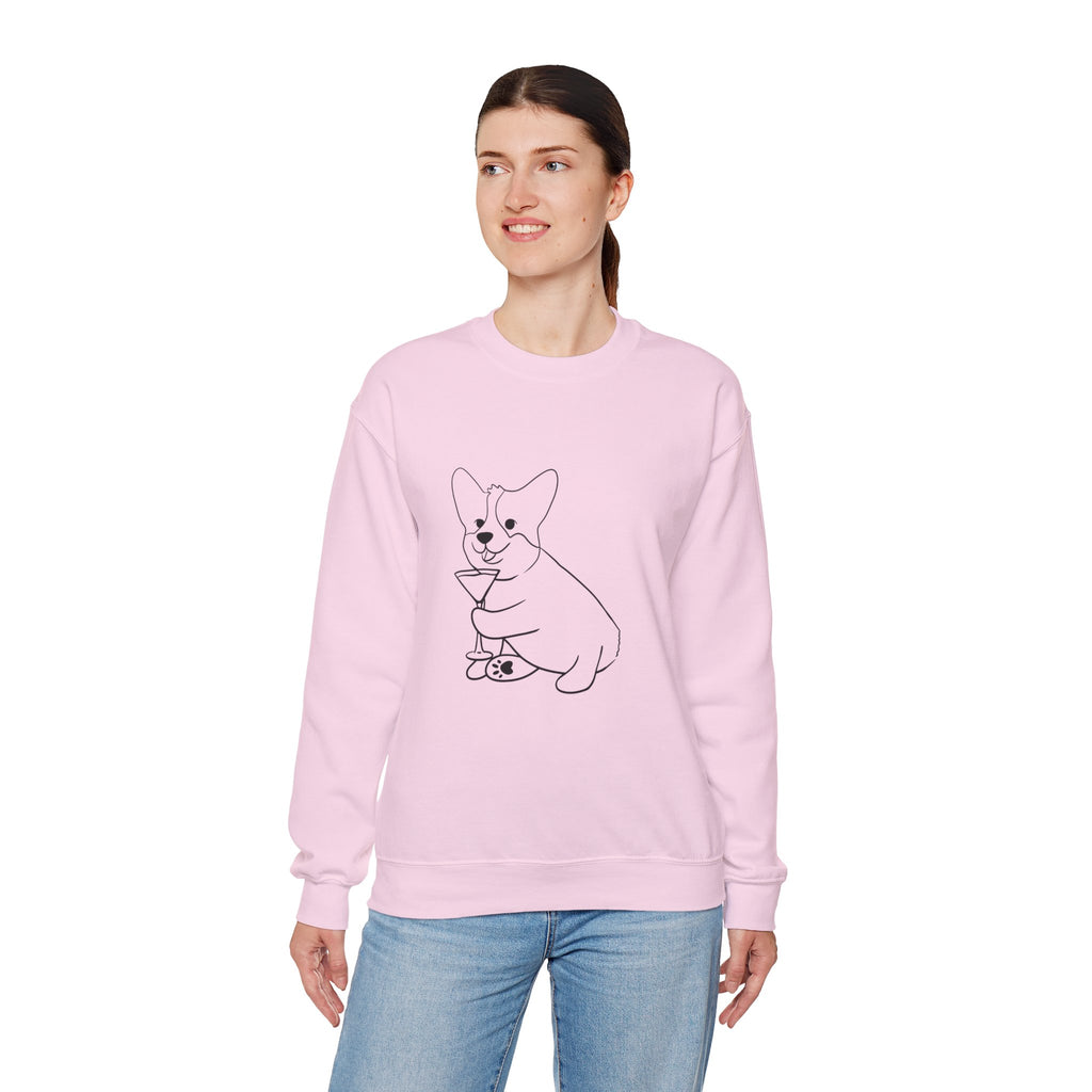 Corgi Cocktail Crewneck Sweatshirt