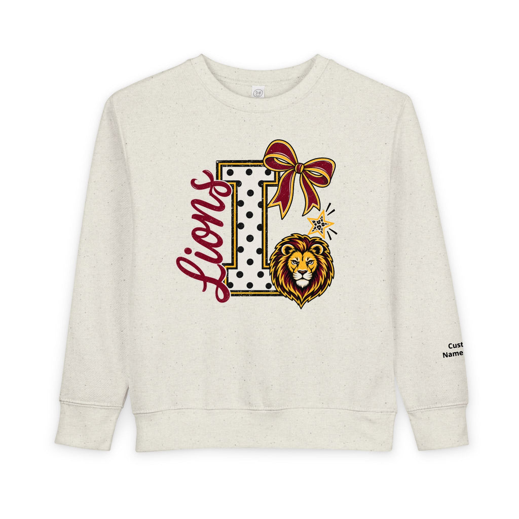 'L Lions'  Monogram Toddler Crewneck