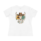 Cow Skull Floral Tee