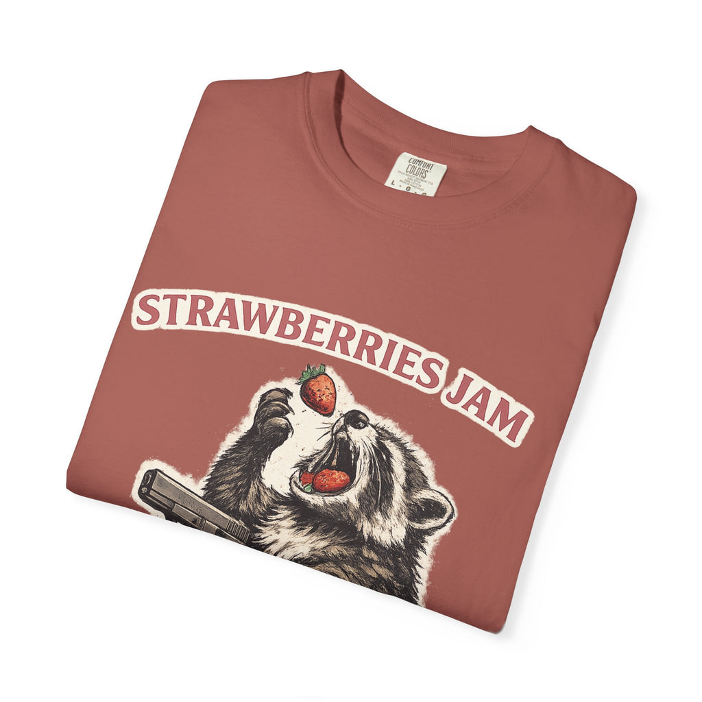 “Strawberries Jam But My Glock Don’t” Graphic T-Shirt