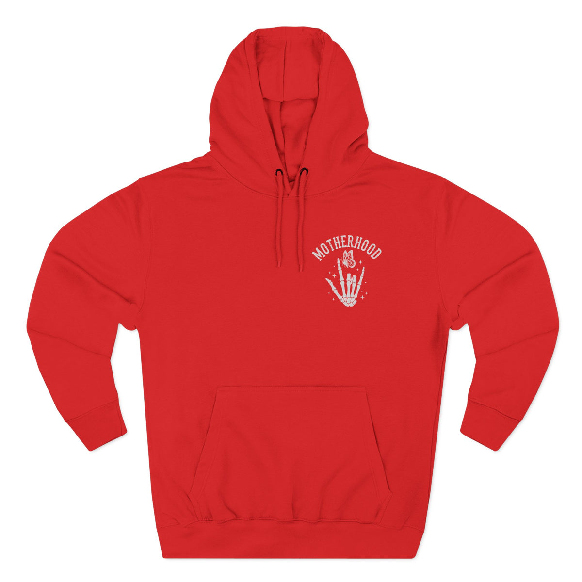 Motherhood Skeleton Graphic Hoodie — Rock Mom Fleece Pullover