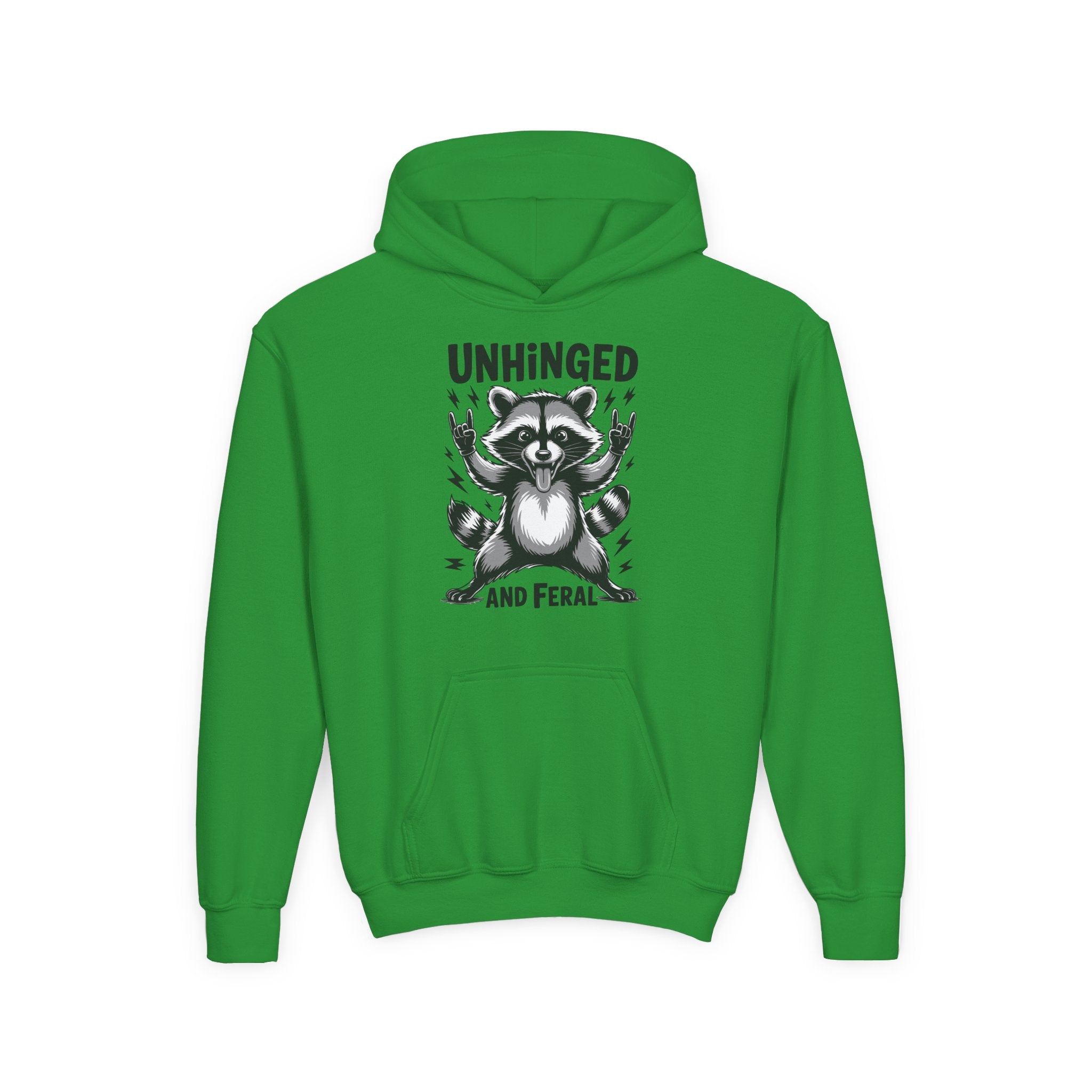 "Unhinged and Feral" Youth Hoodie