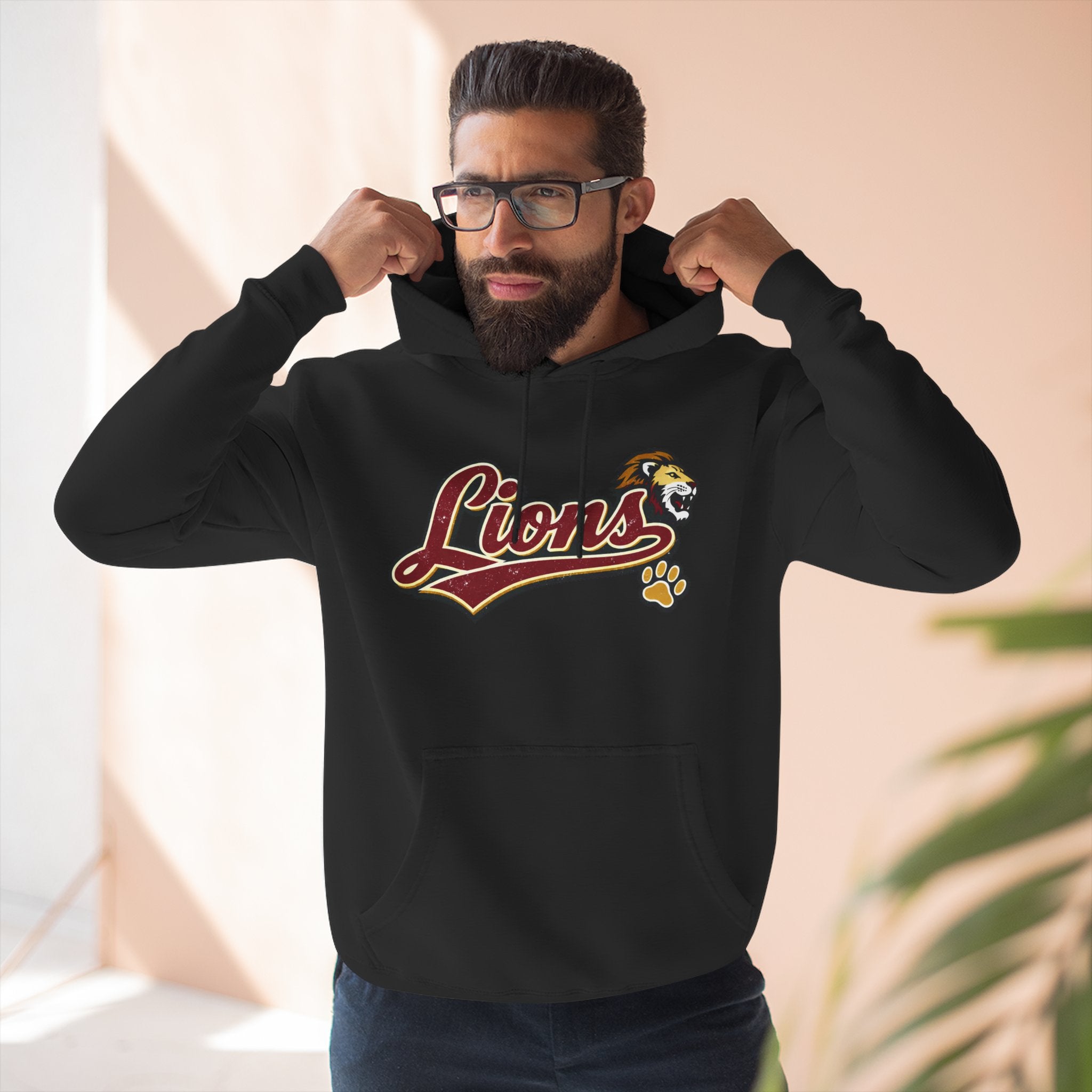 Lions Script Hoodie Unisex