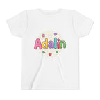 "First Grade" Colorful Back-to-School Shirt (Personalized Name Option)