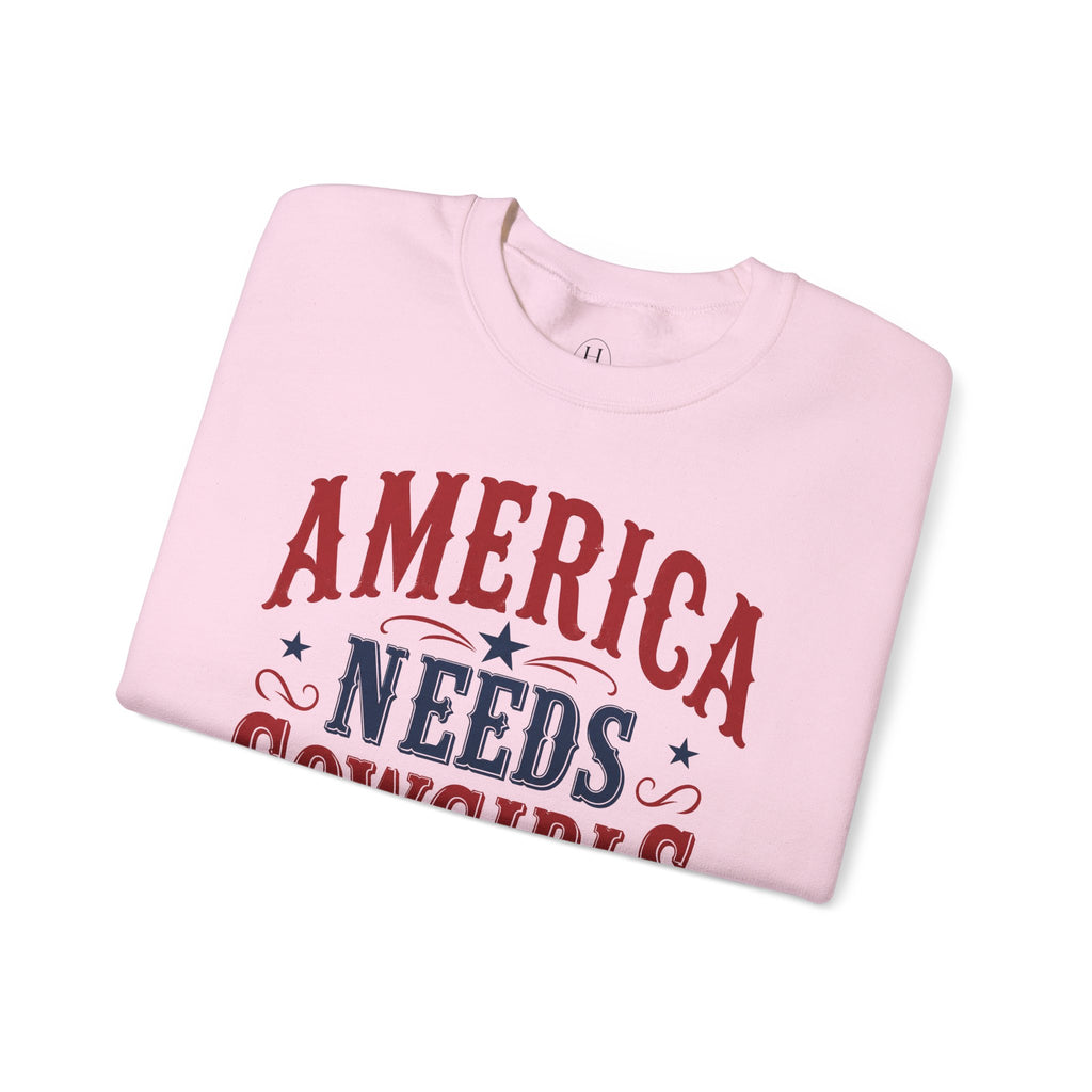 America Needs Cowgirls Sweatshirt