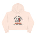 I believe in holding grudges, I'll Heal in HELL crop hoodie