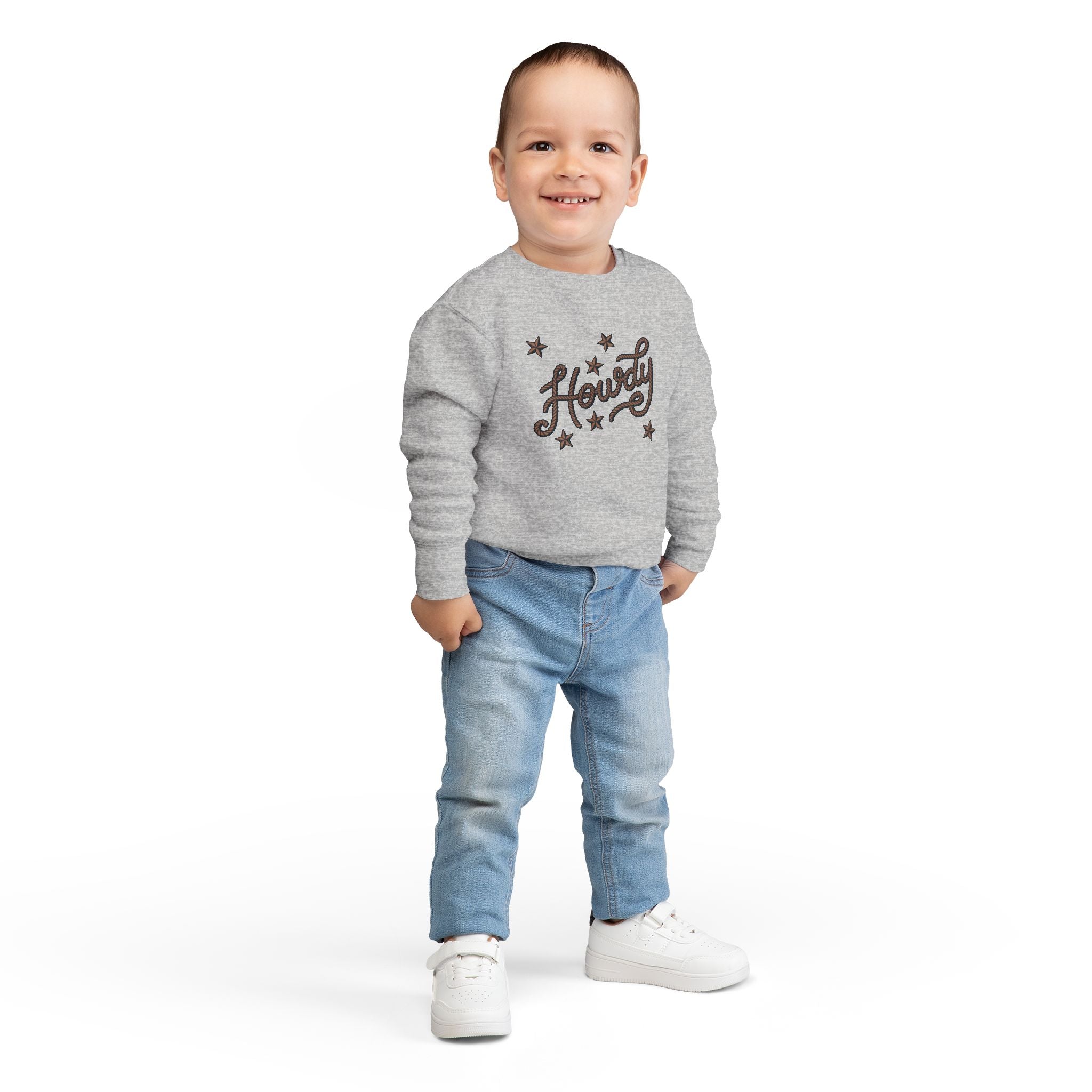 "Howdy" Stars Graphic Pullover for Kids