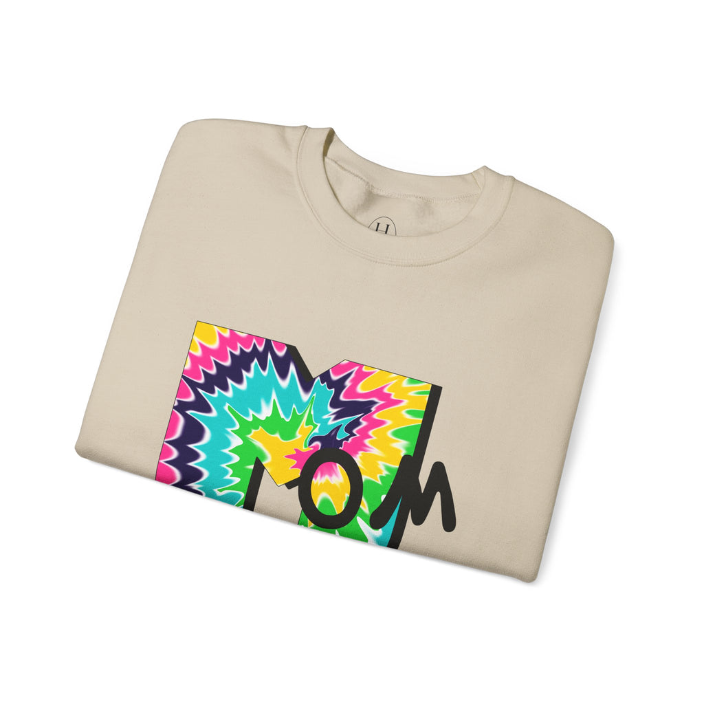 Tie-Dye Mom Crewneck Sweatshirt