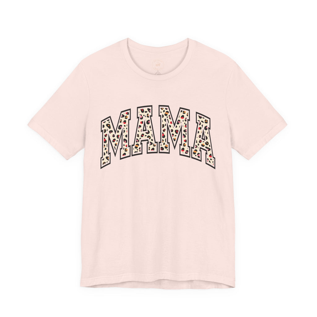 Women's Casual 'MAMA' Leopard Print Graphic Tee
